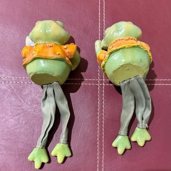 Vintage Frog Gardeners Shelf Sitter Figurines - Picture 5 of 9